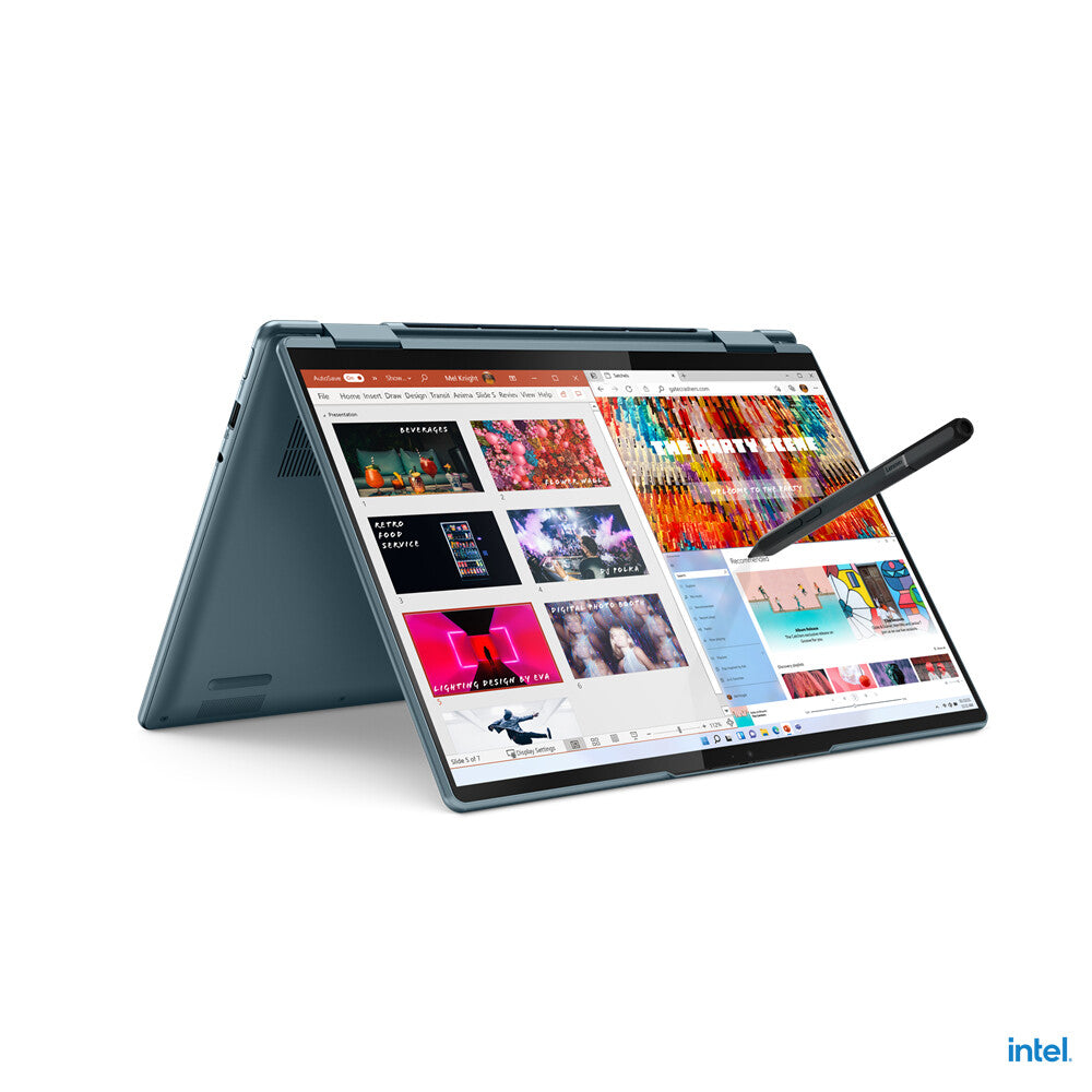 Lenovo Yoga 7 14IAL7 Hybrid (2-in-1) - 35.6 cm (14") - Touchscreen - Intel® Core™ i5-1235U - 8 GB LPDDR5-SDRAM - 512 GB SSD - Wi-Fi 6E - Windows 11 Home - Blue