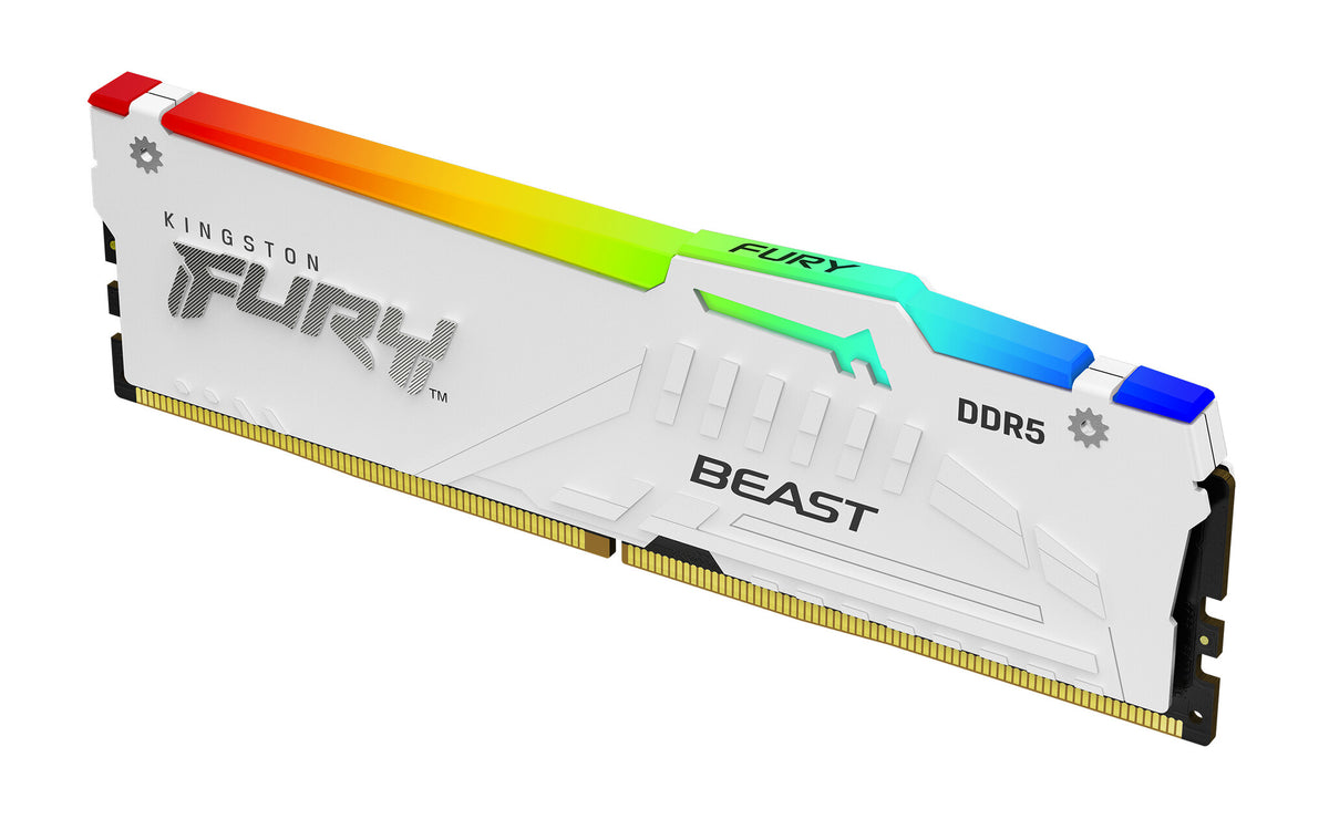 Kingston Technology FURY Beast White RGB - 32 GB 2 x 16 GB DDR5 5600MT/s memory module