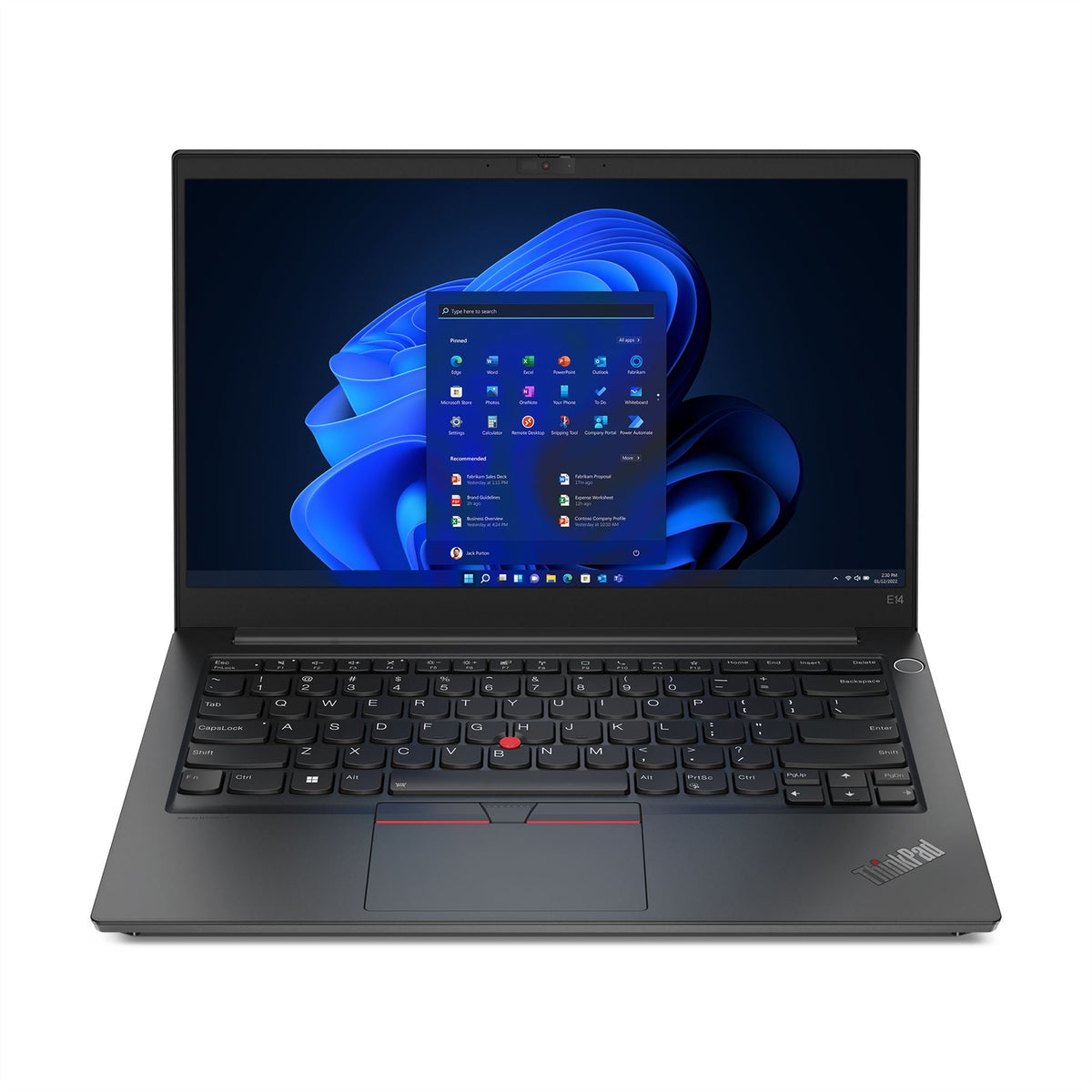 Lenovo ThinkPad E14 Gen 4 (Intel) Intel® Core™ i7 i7-1255U Laptop 35.6 cm (14") Full HD 8 GB DDR4-SDRAM 256 GB SSD Wi-Fi 6 (802.11ax) Windows 11 Pro Black QWERTY English