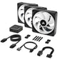 Corsair iCUE LINK QX120 RGB - Computer Case Fan in Black - 120mm (pack of 3)