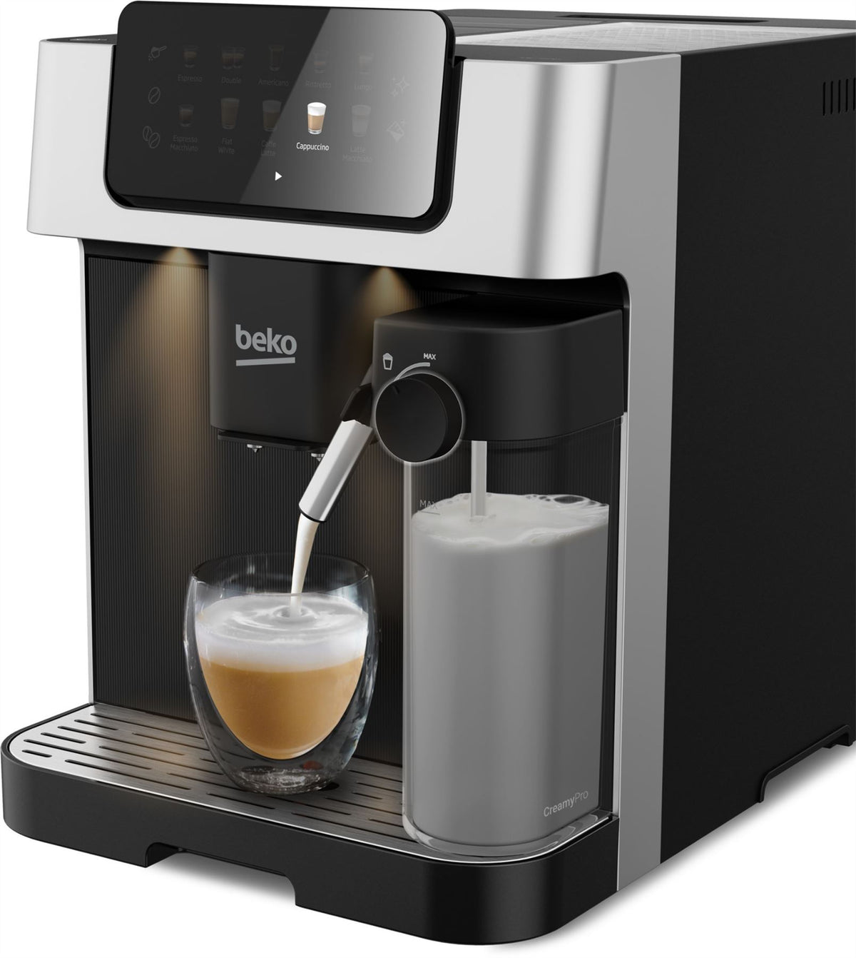 Beko CaffeExperto Bean To Cup Coffee Machine with Integrated Milk Jug