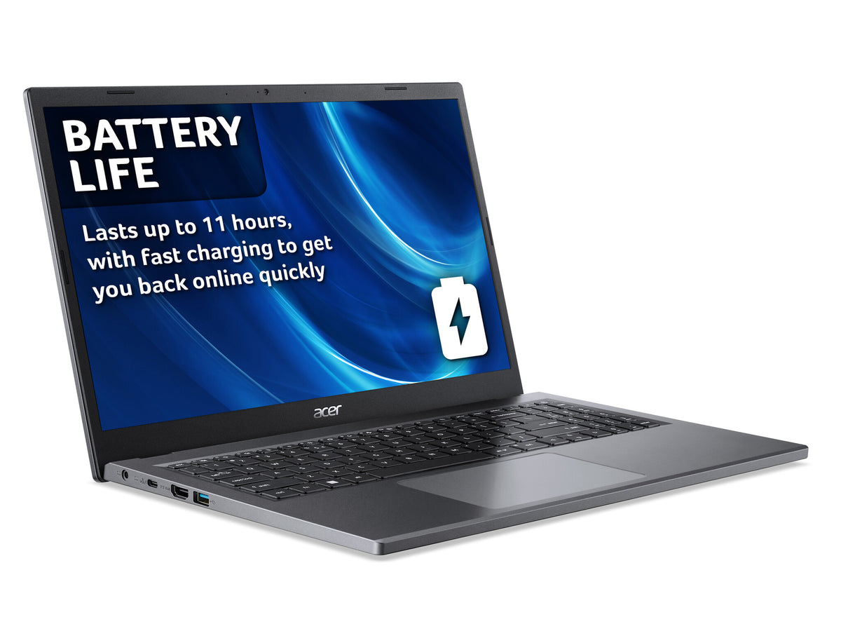 Acer Extensa 15 Laptop - 39.6 cm (15.6&quot;) - AMD Ryzen™ 5 7520U - 8 GB LPDDR5-SDRAM - 256 GB SSD - Wi-Fi 6 - Windows 11 Home - Grey