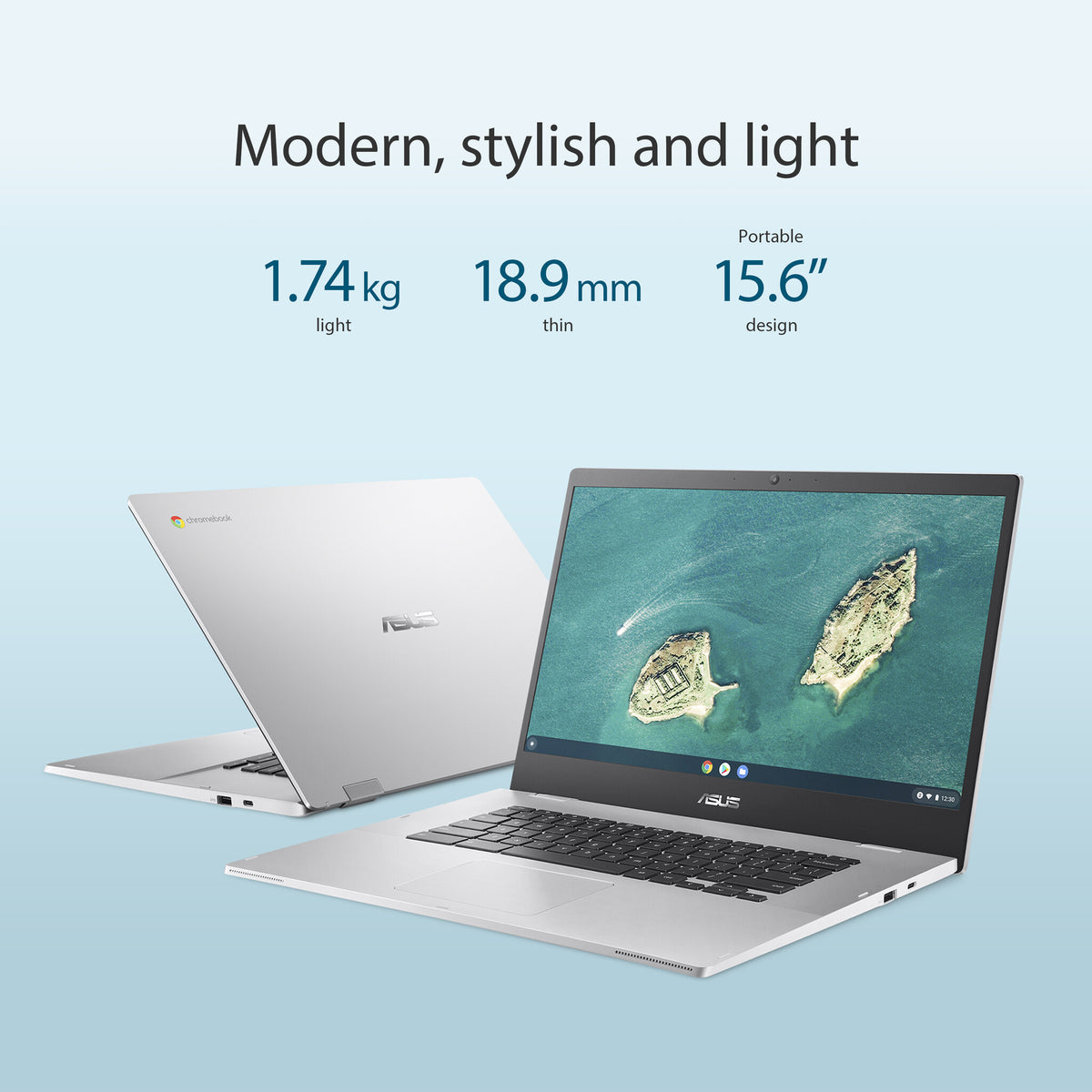 ASUS Chromebook CB1500CKA-NJ0407 - 39.6 cm (15.6") - Intel® Celeron® N N4500 - 4 GB LPDDR4x-SDRAM - 64 GB eMMC - Wi-Fi 6 - ChromeOS - Silver