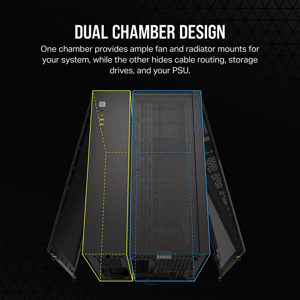 Corsair 2500X - MicroATX Mini Tower Case in Black