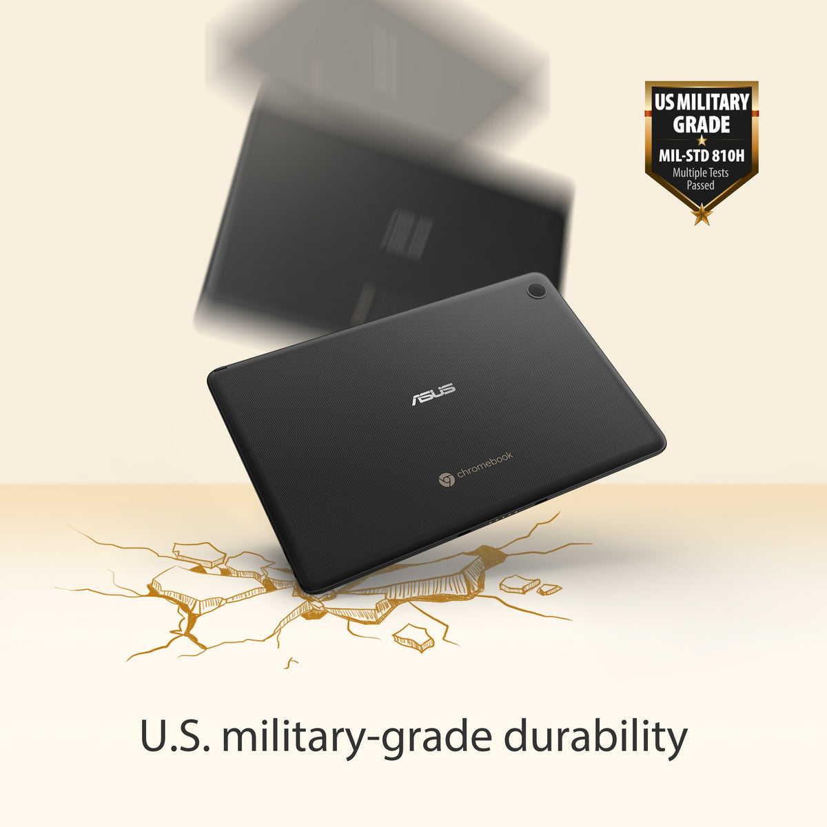 ASUS Chromebook Detachable CZ1 - 25.6 cm (10.1") - Touchscreen - MediaTek MT8183 - 4 GB LPDDR4x-SDRAM - 128 GB eMMC - Wi-Fi 5 - ChromeOS - Black