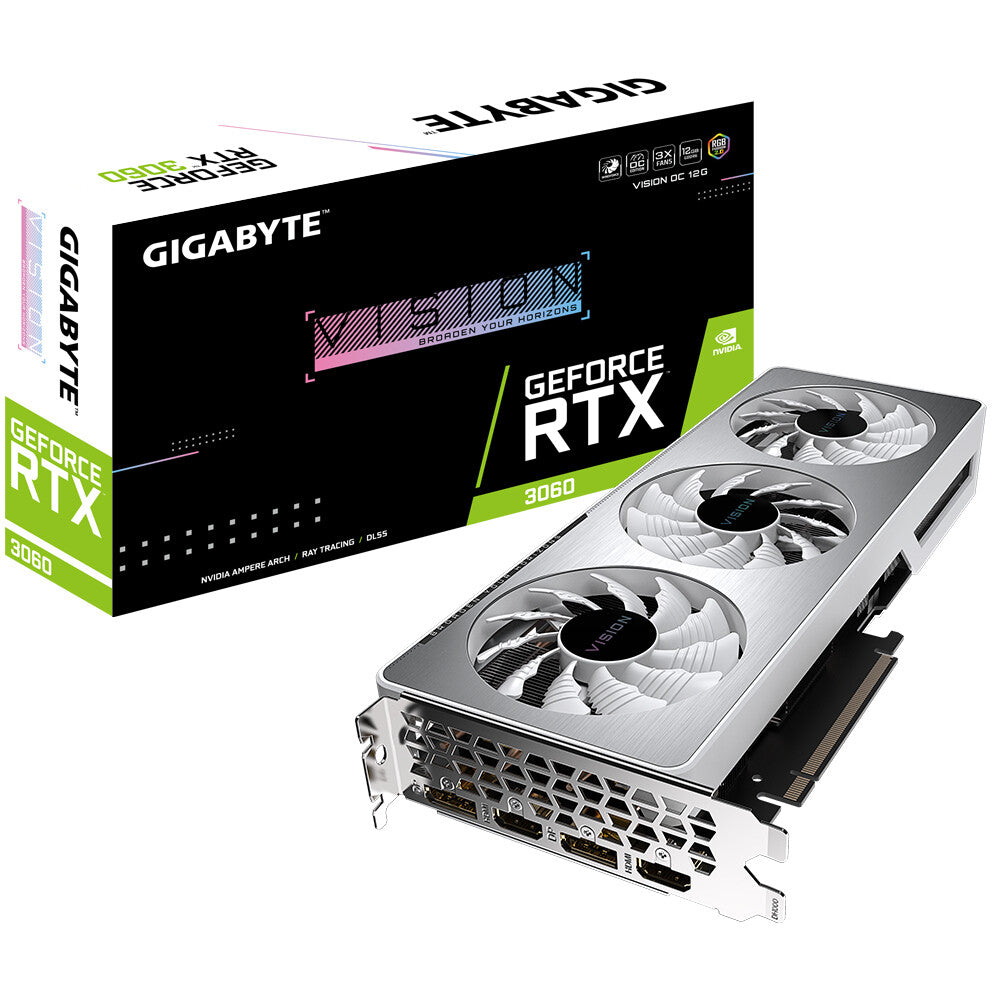 GIGABYTE Vision OC - NVIDIA 12G GDDR6 GeForce RTX 3060 graphics card
