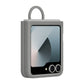Samsung Silicone Case with Ring for Z Flip6 in Grey