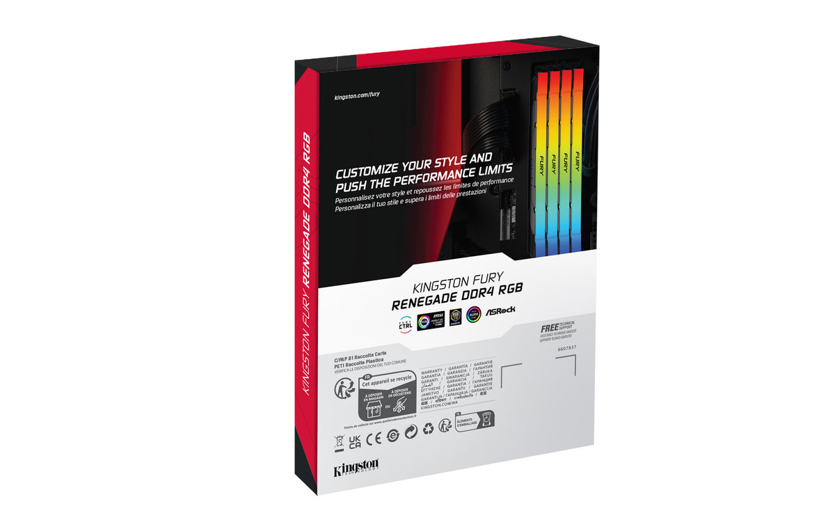 Kingston Technology FURY - 32GB 2 x 16 GB 3600 MHz memory module