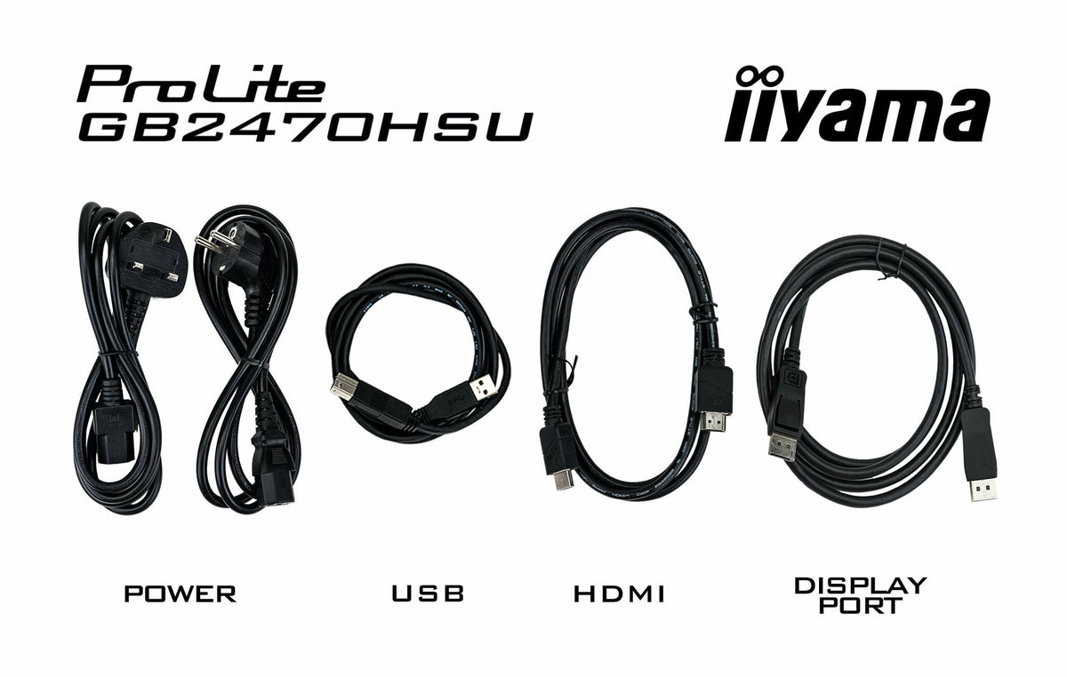 iiyama G-MASTER GB2470HSU-B6 - 60.5 cm (23.8") - 1920 x 1080 pixels Full HD LCD Monitor