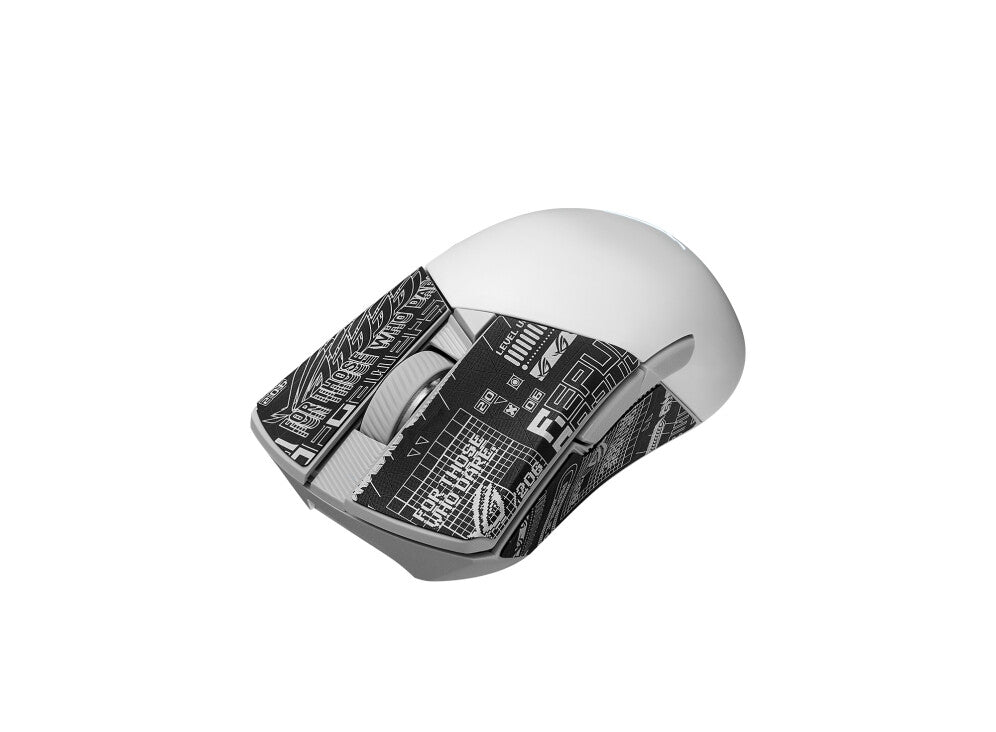 ASUS ROG Gladius III Wireless Aimpoint - RF Wireless + Bluetooth + USB Type-A Optical Mouse in White - 36,000 DPI