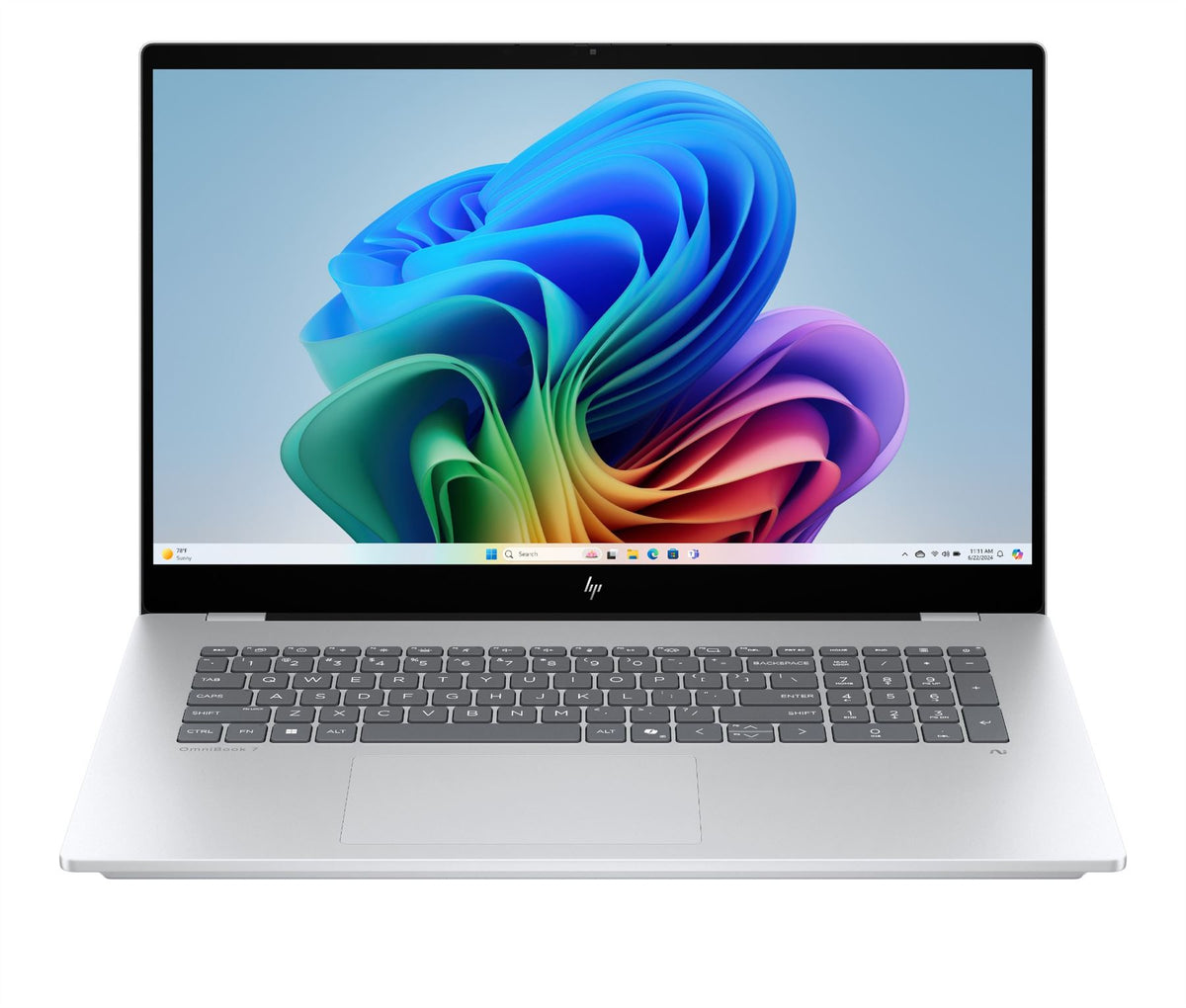HP OmniBook 7 17-dc0004na Copilot+ PC Intel Core Ultra 5 226V Laptop 43.9 cm (17.3") Touchscreen Full HD 16 GB LPDDR5x-SDRAM 1 TB SSD Wi-Fi 6E (802.11ax) Windows 11 Home Silver