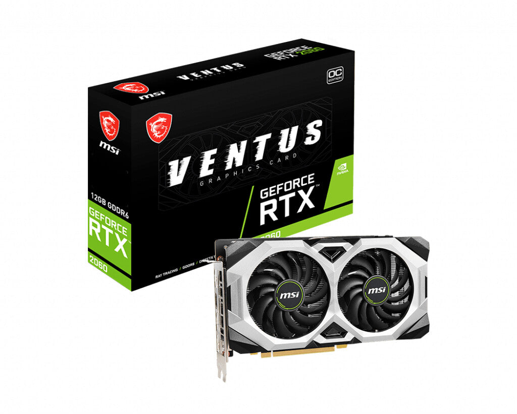 MSI VENTUS OC - NVIDIA 12 GB GDDR6 GeForce RTX 2060 graphics card