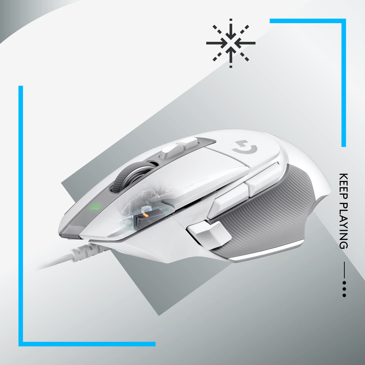 Logitech G G502 X Gaming Mouse in White - 25,600 DPI