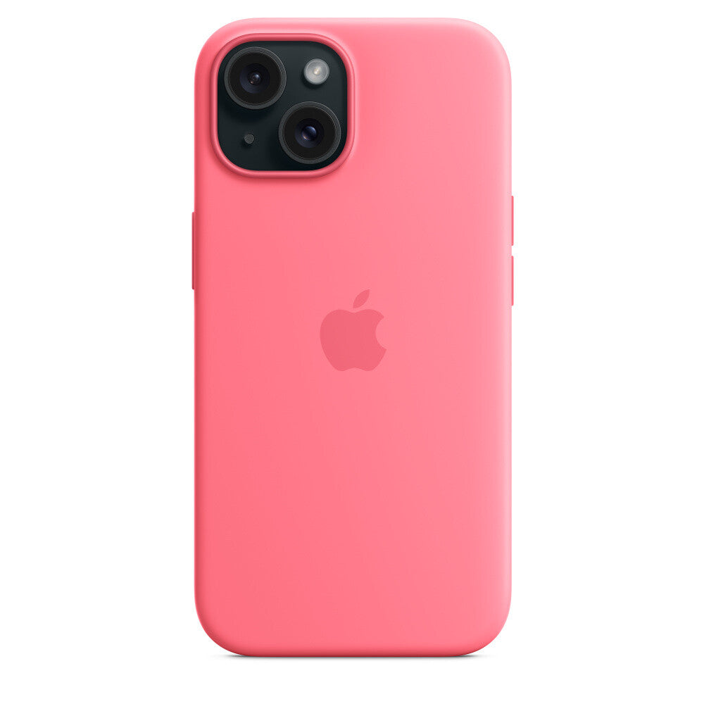 Apple MWN93ZM/A - Silicone Case with MagSafe for iPhone 15 in Pink