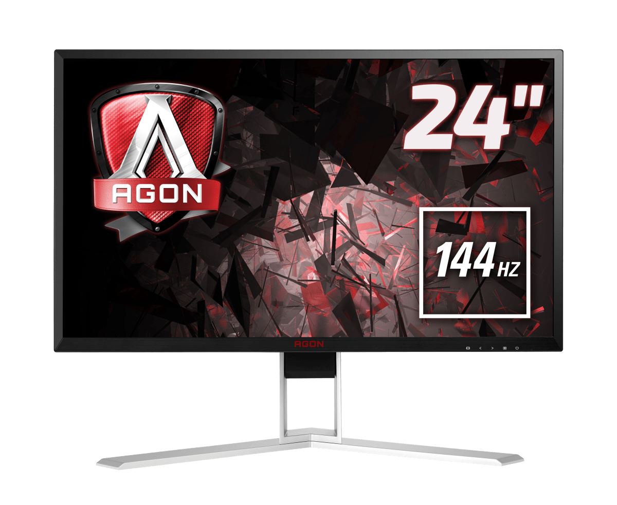 AOC AGON 1 AG241QX Computer Monitor 61 cm (24") 2560 x 1440 pixels Quad HD LED Black, Red