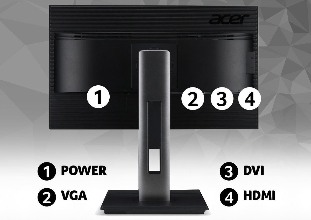 Acer B6 B246HYLA - 60.5 cm (23.8") - 1920 x 1080 pixels HD LED Monitor