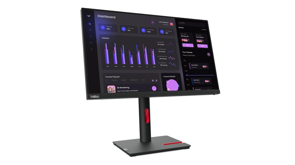 Lenovo ThinkVision T24i-30 LED display 60.5 cm (23.8") 1920 x 1080 pixels Full HD