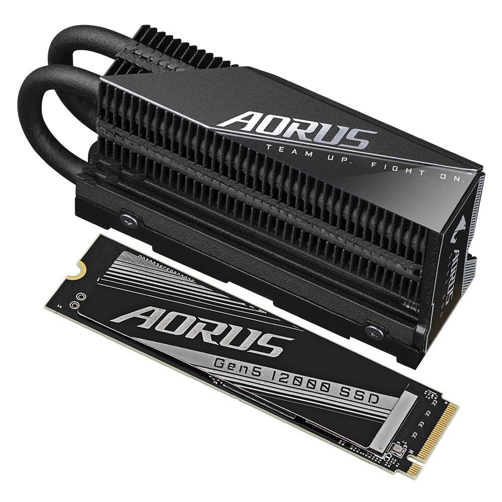 Gigabyte AORUS Gen5 12000 - PCI Express 5.0 3D TLC NAND NVMe M.2 SSD - 1 TB
