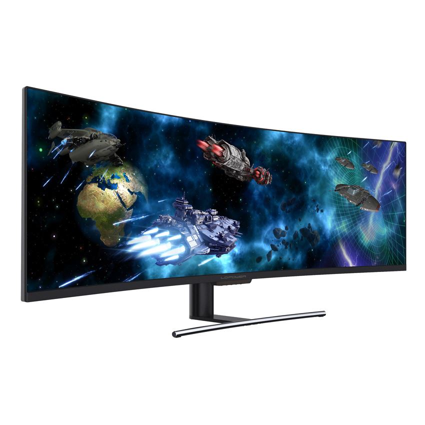 LC-Power LC-M49-DFHD-144-C-Q LED display 124.5 cm (49") 3840 x 1080 pixels UltraWide Full HD QLED Black