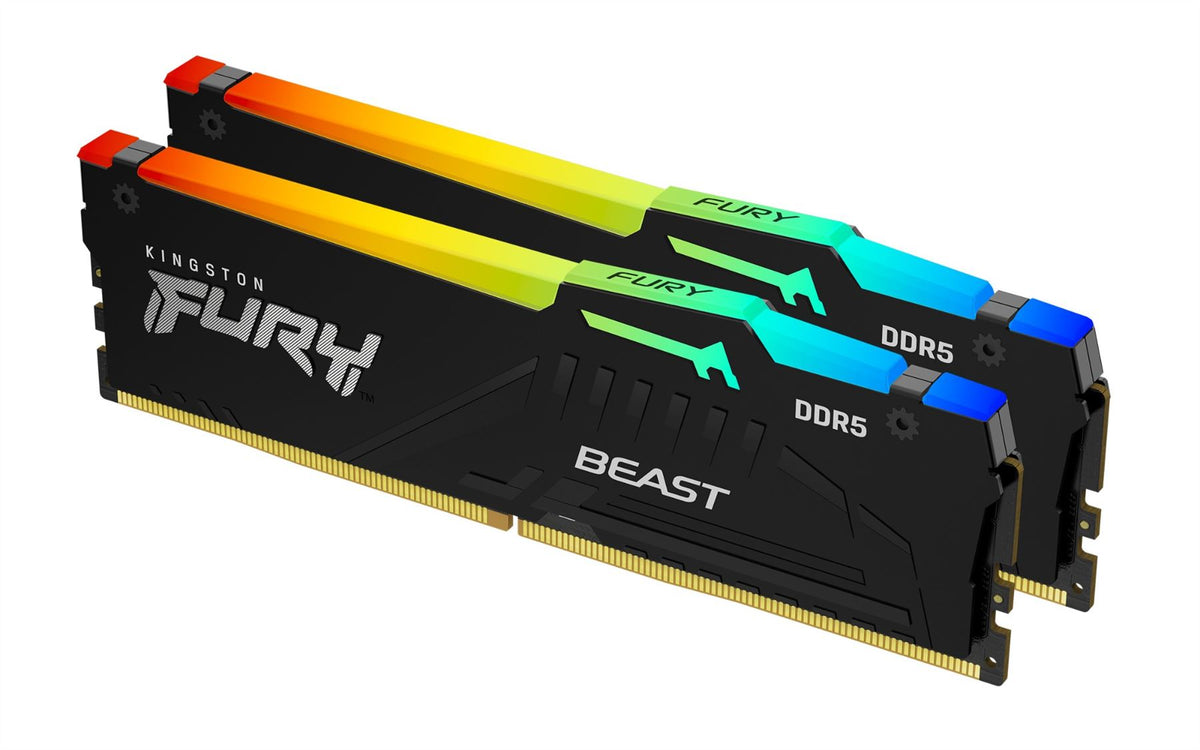 Kingston Technology FURY Beast 128GB 5600MT/s DDR5 CL36 DIMM (Kit of 2) RGB