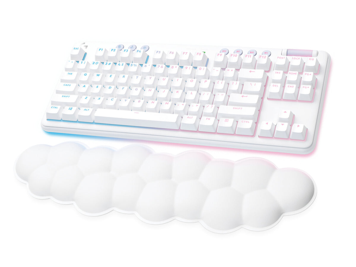 Logitech G - G715 TKL - RF Wireless + Bluetooth RGB Mechanical Gaming Keyboard in White (QWERTY UK)