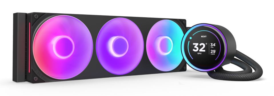NZXT Kraken Elite 360 RGB - All-in-one Liquid Processor Cooler in Black - 360mm
