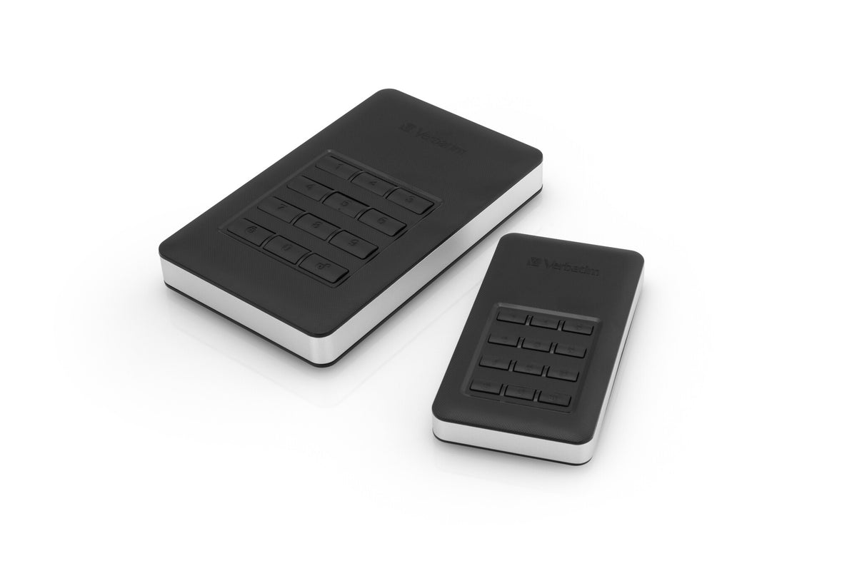 Verbatim Store 'n' Go Secure Portable HDD with Keypad Access in Black / Silver - 2 TB