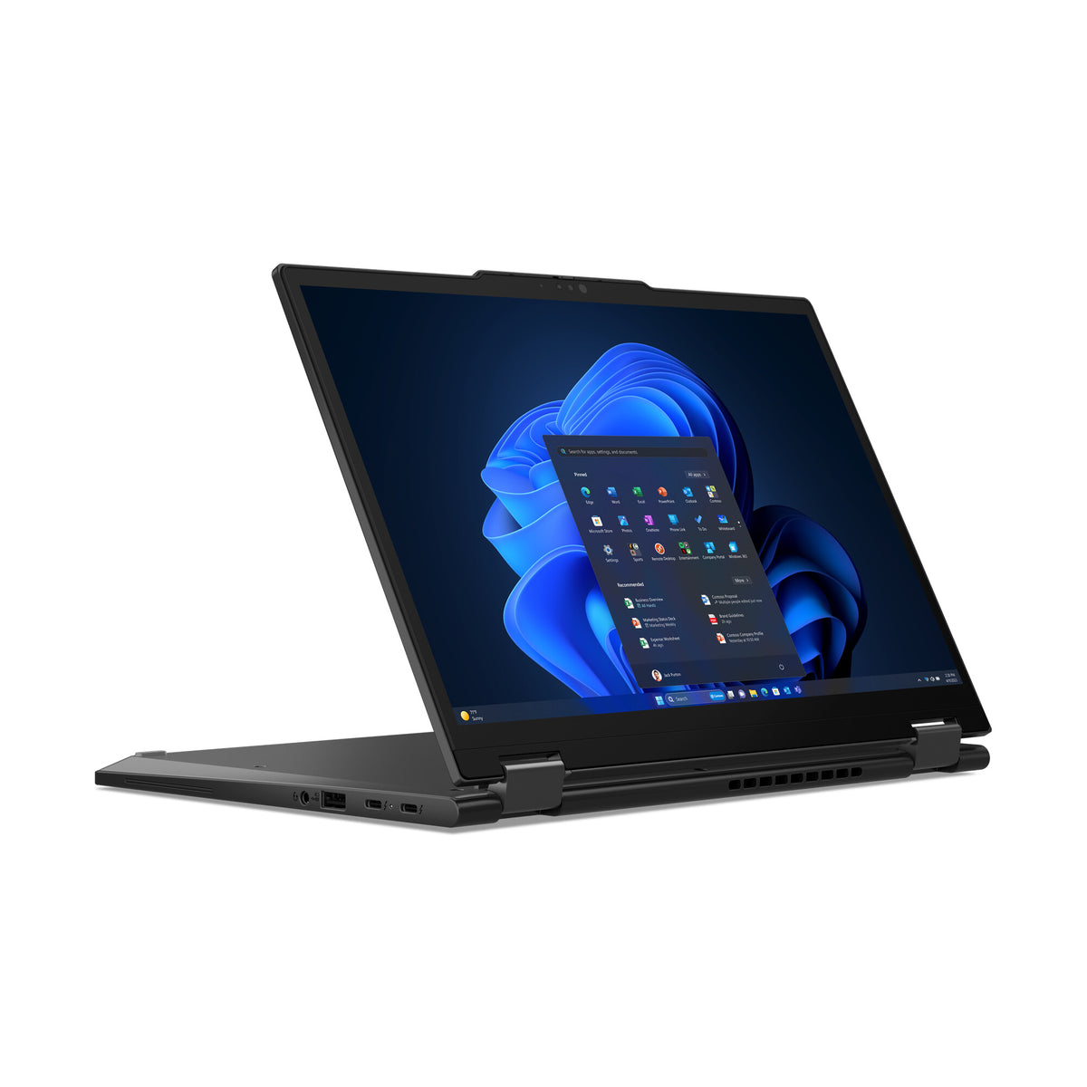 Lenovo ThinkPad X13 Hybrid (2-in-1) - 33.8 cm (13.3") - Touchscreen - Intel Core Ultra 7 155U - 16 GB LPDDR5x-SDRAM - 512 GB SSD - Wi-Fi 6E - Windows 11 Pro - Black