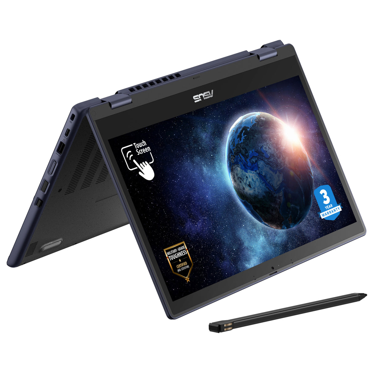ASUS BR1402F-PS81XA-3Y Hybrid (2-in-1) - 35.6 cm (14") - Touchscreen - Intel® N N200 - 8 GB DDR4-SDRAM - 128 GB Flash - Wi-Fi 6 - Windows 11 Pro Education - Grey