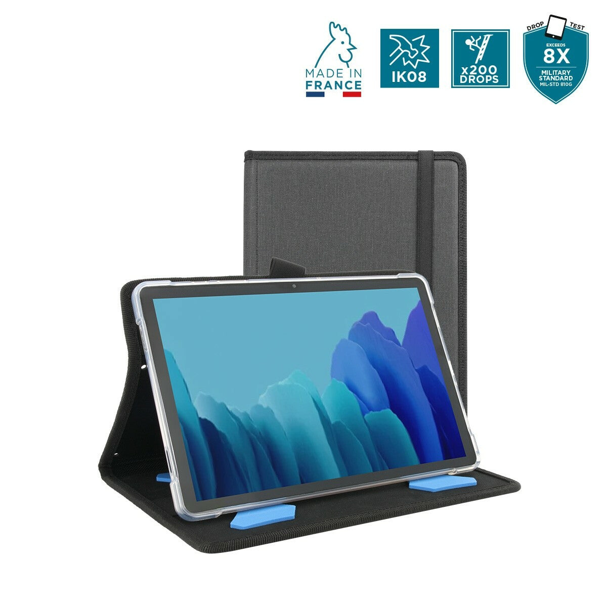 Mobilis Activ Pack Folio Protective Case For Galaxy Tab A9+ in Black