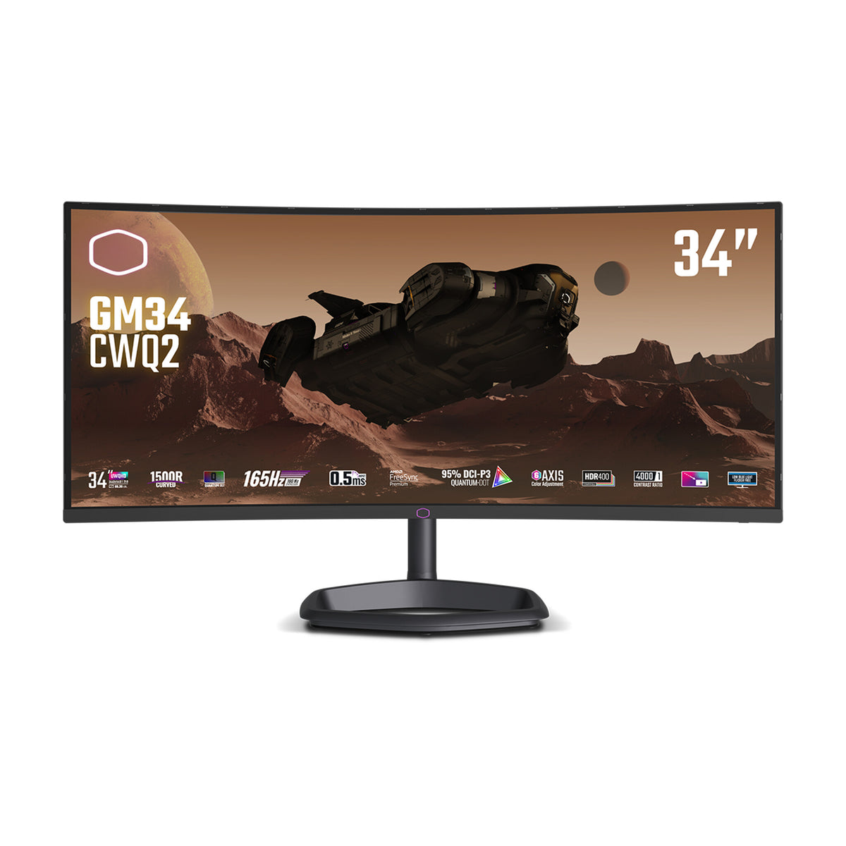 Cooler Master Gaming GM34-CWQ2 - 86.4 cm (34") - 3440 x 1440 pixels UltraWide Quad HD Monitor