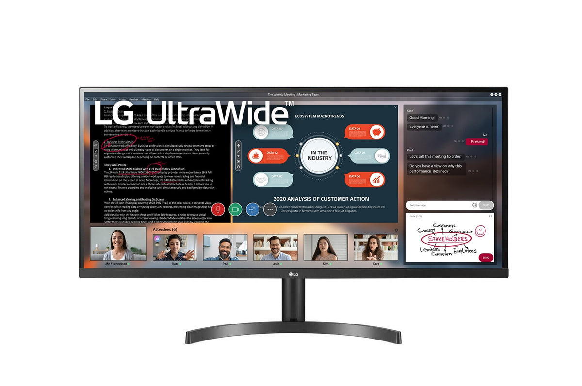LG 34WL50S-B - 86.4 cm (34") - 2560 x 1080 pixels UltraWide FHD LED Monitor