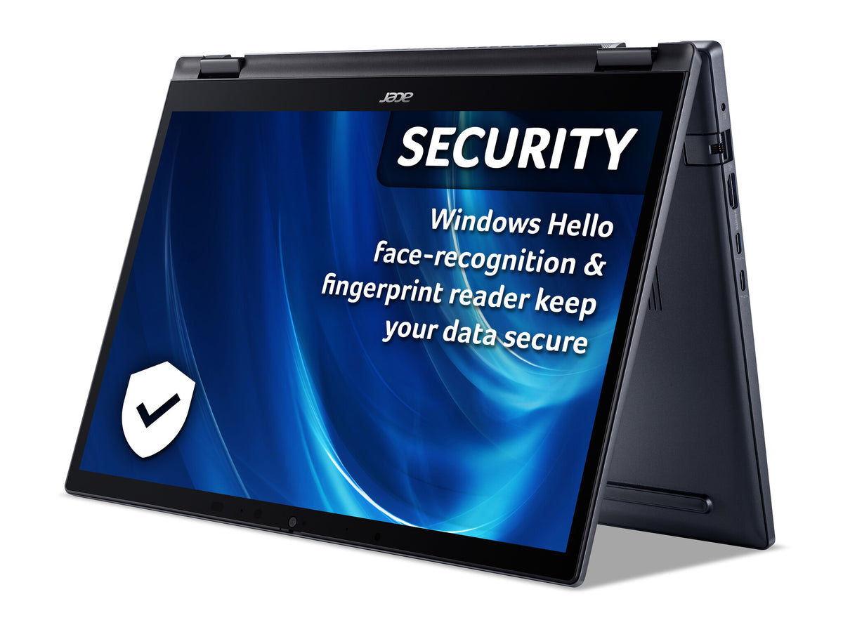 Acer TravelMate Spin P4 Hybrid (2-in-1) - 35.6 cm (14") - Touchscreen - Intel® Core™ i5-1240P - 8 GB DDR4-SDRAM - 512 GB SSD - Wi-Fi 6E - Windows 11 Pro - Blue