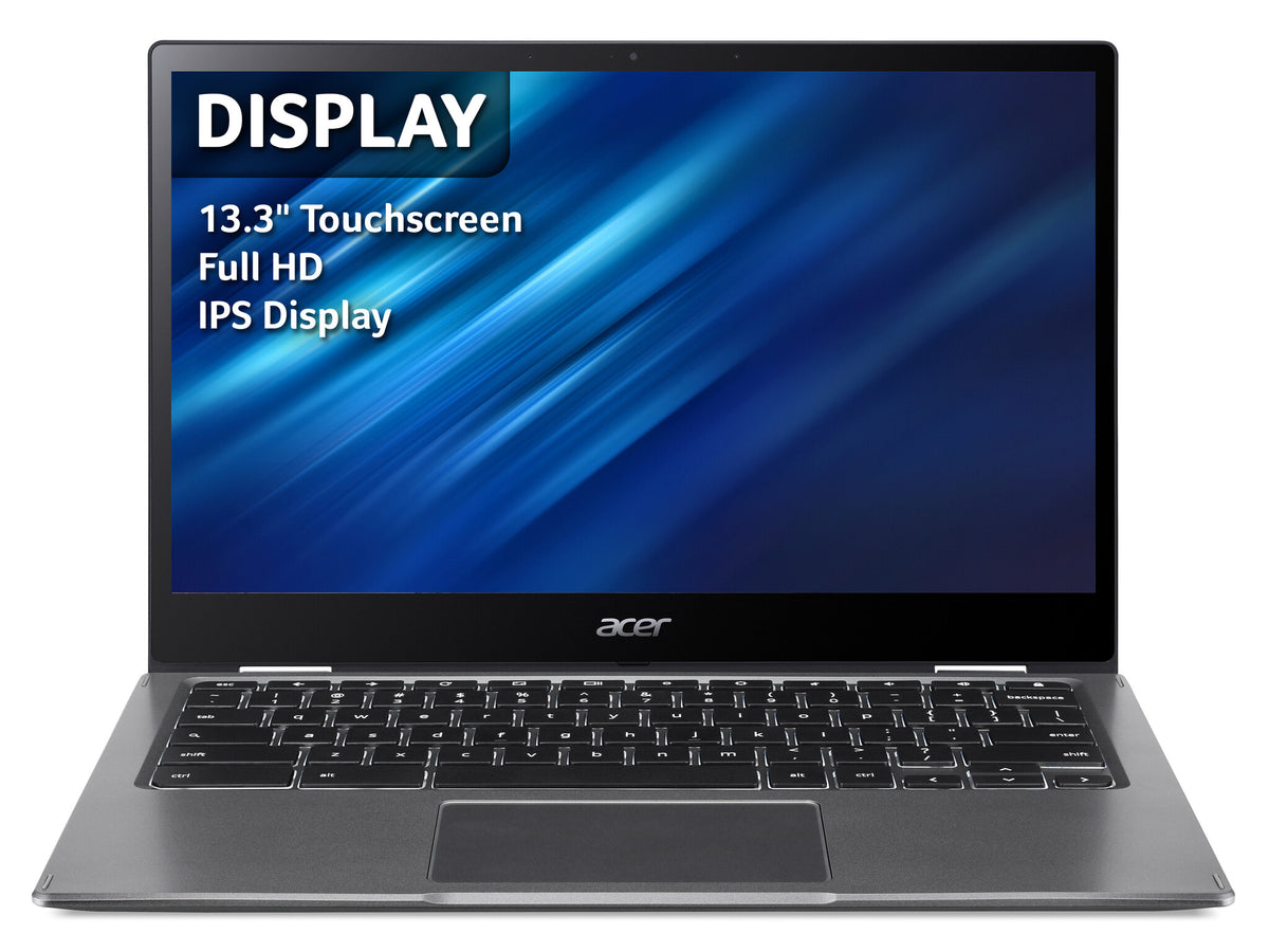 Acer Chromebook Spin 513 - 33.8 cm (13.3") - Qualcomm Snapdragon 7c - 4 GB LPDDR4x-SDRAM - 64 GB Flash - Qualcomm Adreno 618 - ChromeOS - Grey
