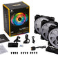 Corsair LL120 RGB - Computer Case Fan in Black / White - 120mm (Pack of 3)