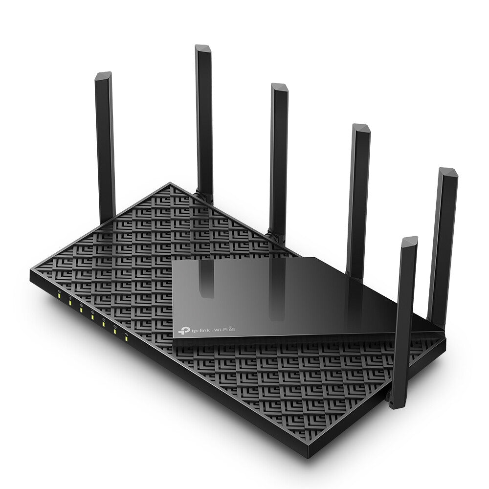 TP-Link Archer AXE5400 - Gigabit Ethernet Tri-band (2.4 GHz / 5 GHz / 6 GHz) Wi-Fi 6E wireless router in Black