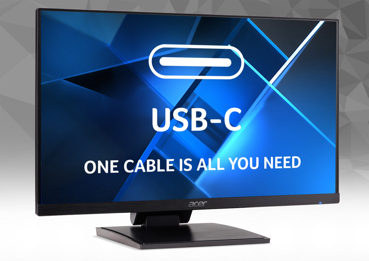 Acer UT1 UT241Y - 60.5 cm (23.8") - 1920 x 1080 pixels FHD LED Touchscreen Monitor