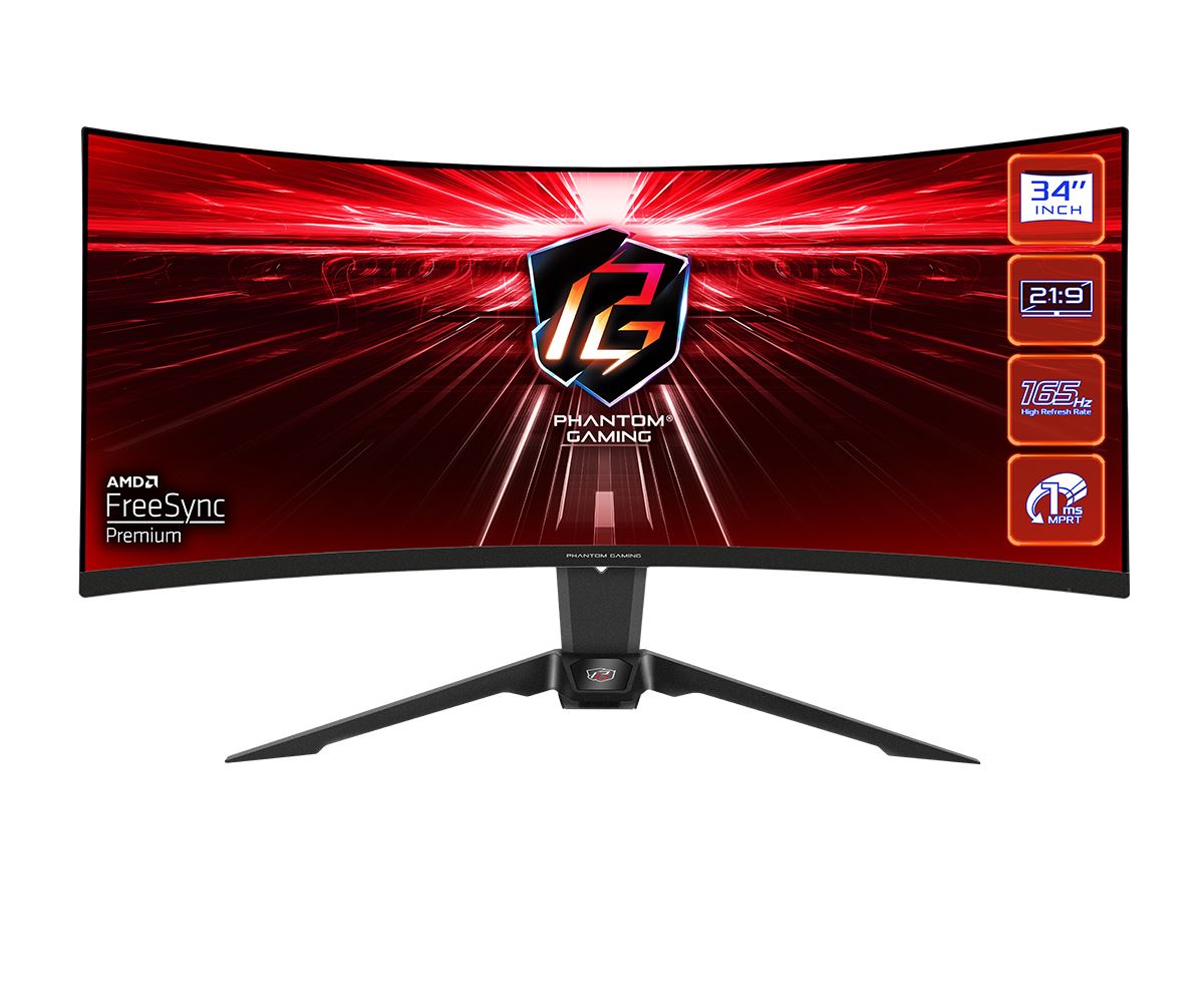 Asrock PG34WQ15R2B - 86.4 cm (34&quot;) - 3440 x 1440 pixels UltraWide QHD Monitor