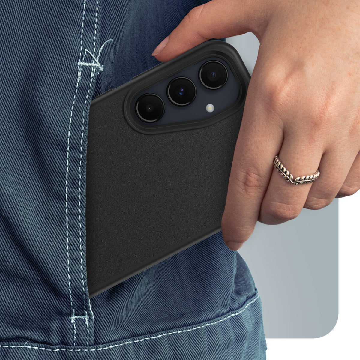 OtterBox React Series Case for Galaxy A55 (5G) in Black