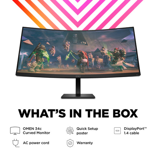 HP OMEN 34C - 86.4 cm (34&quot;) - 3440 x 1440 pixels WQHD Monitor