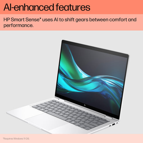 HP Elite x360 1040 G11 Hybrid (2-in-1) - 35.6 cm (14&quot;) - Touchscreen - Intel Core Ultra 5 125H - 16 GB LPDDR5x-SDRAM - 512 GB SSD - Wi-Fi 7 - Windows 11 Pro - Silver
