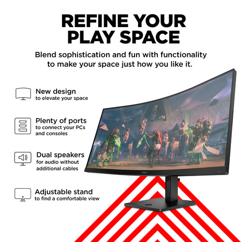 HP OMEN 34C - 86.4 cm (34&quot;) - 3440 x 1440 pixels WQHD Monitor