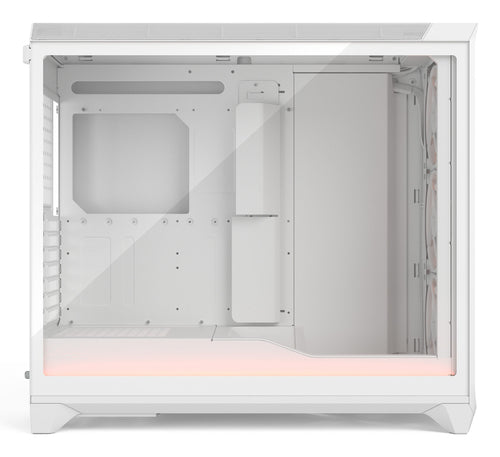 Fractal Design Meshify 3 XL Ambience Pro RGB - ATX Full Tower Case in White + Clear Tint