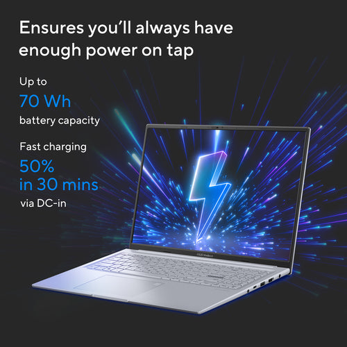 ASUS Vivobook 16X Laptop - 40.6 cm (16&quot;) - Intel® Core™ i7-13700H - 16 GB DDR4-SDRAM - 1 TB SSD - NVIDIA GeForce RTX 4060 - Wi-Fi 6E - Windows 11 Home - Silver