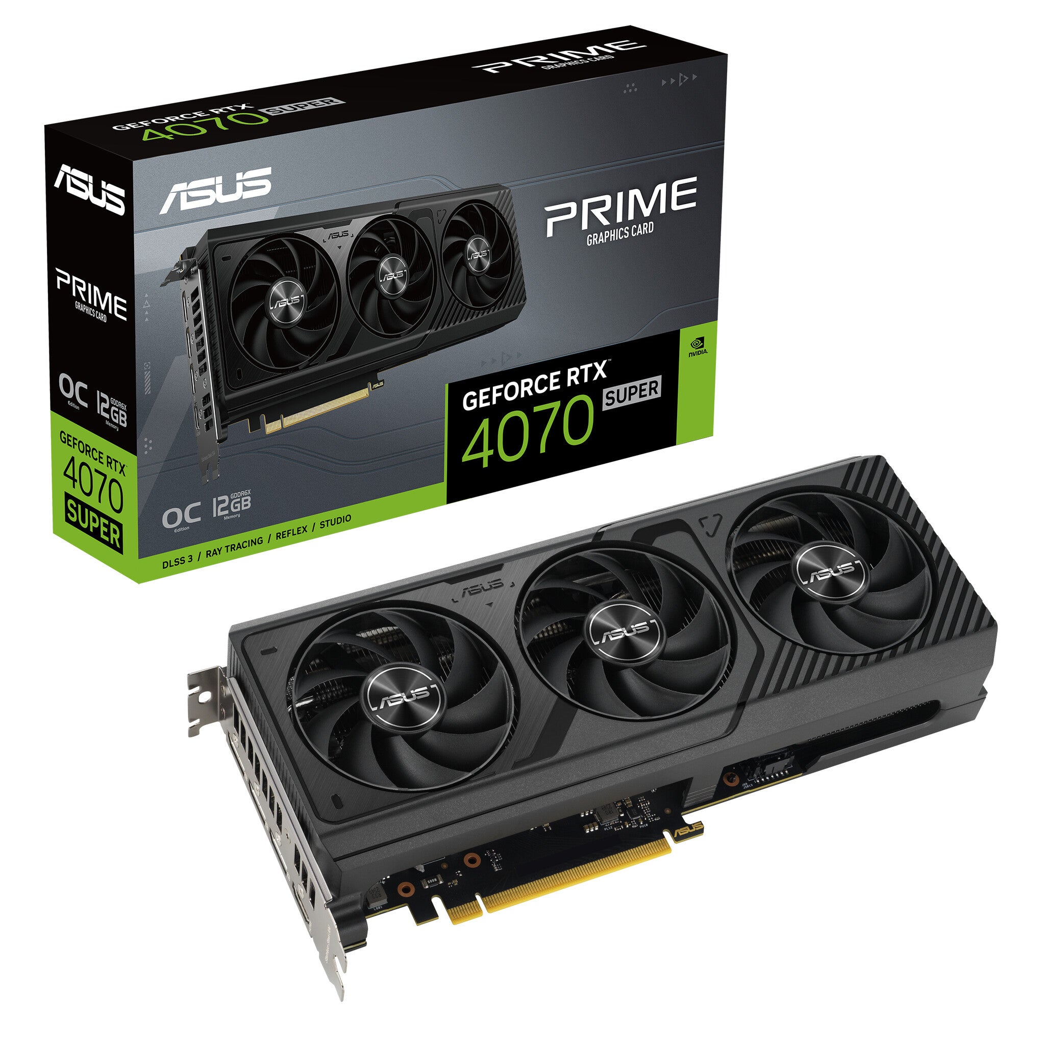 ASUS Prime - NVIDIA 12 GB GDDR6X GeForce RTX 4070 SUPER ASUS Prime - NVIDIA 12 GB GDDR6X GeForce RTX 4070 SUPER