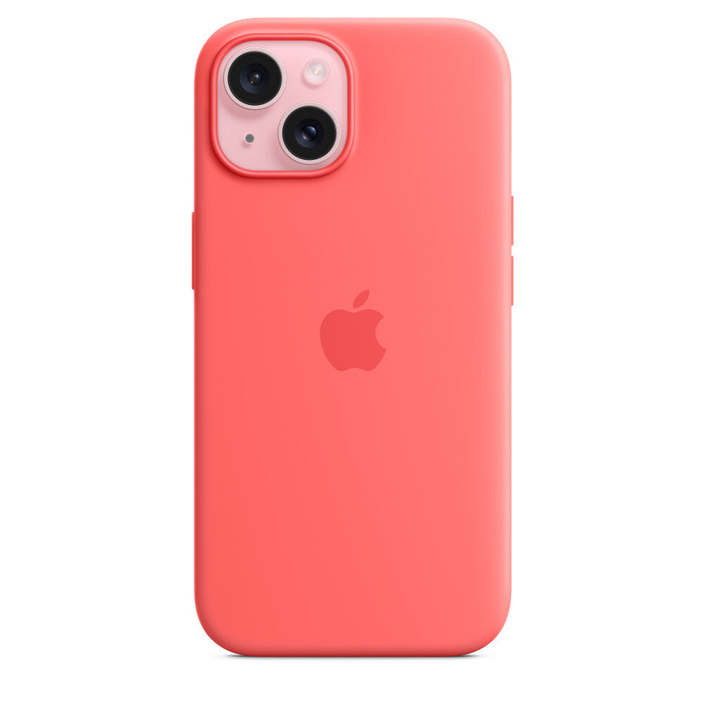 Apple MT0V3ZM/A - Silicone Case with MagSafe for iPhone 15 in Guava
