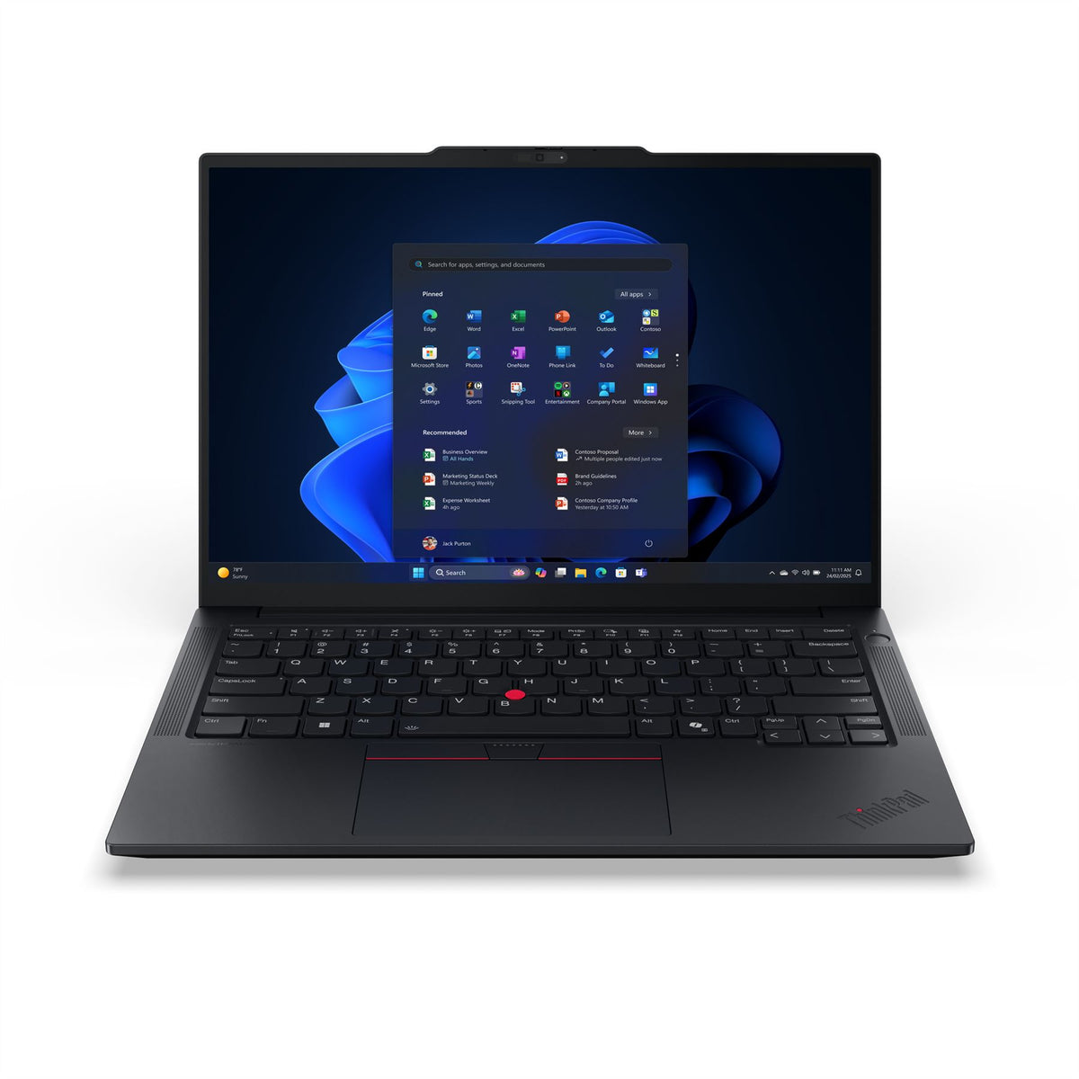 Lenovo ThinkPad E14 Gen 7 (AMD) Copilot+ PC AMD Ryzen™ 7 250 Laptop 35.6 cm (14") WUXGA 16 GB DDR5-SDRAM 512 GB SSD Wi-Fi 6E (802.11ax) Windows 11 Pro UK English Black