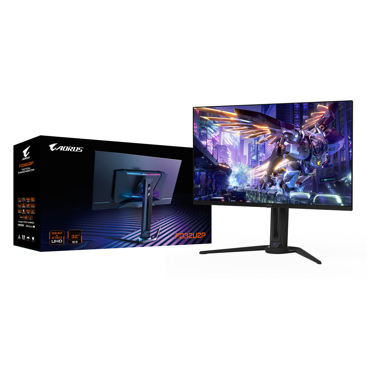 Gigabyte AORUS FO32U2P - 80 cm (31.5") - 3840 x 2160 pixels 4K Ultra HD OLED Monitor