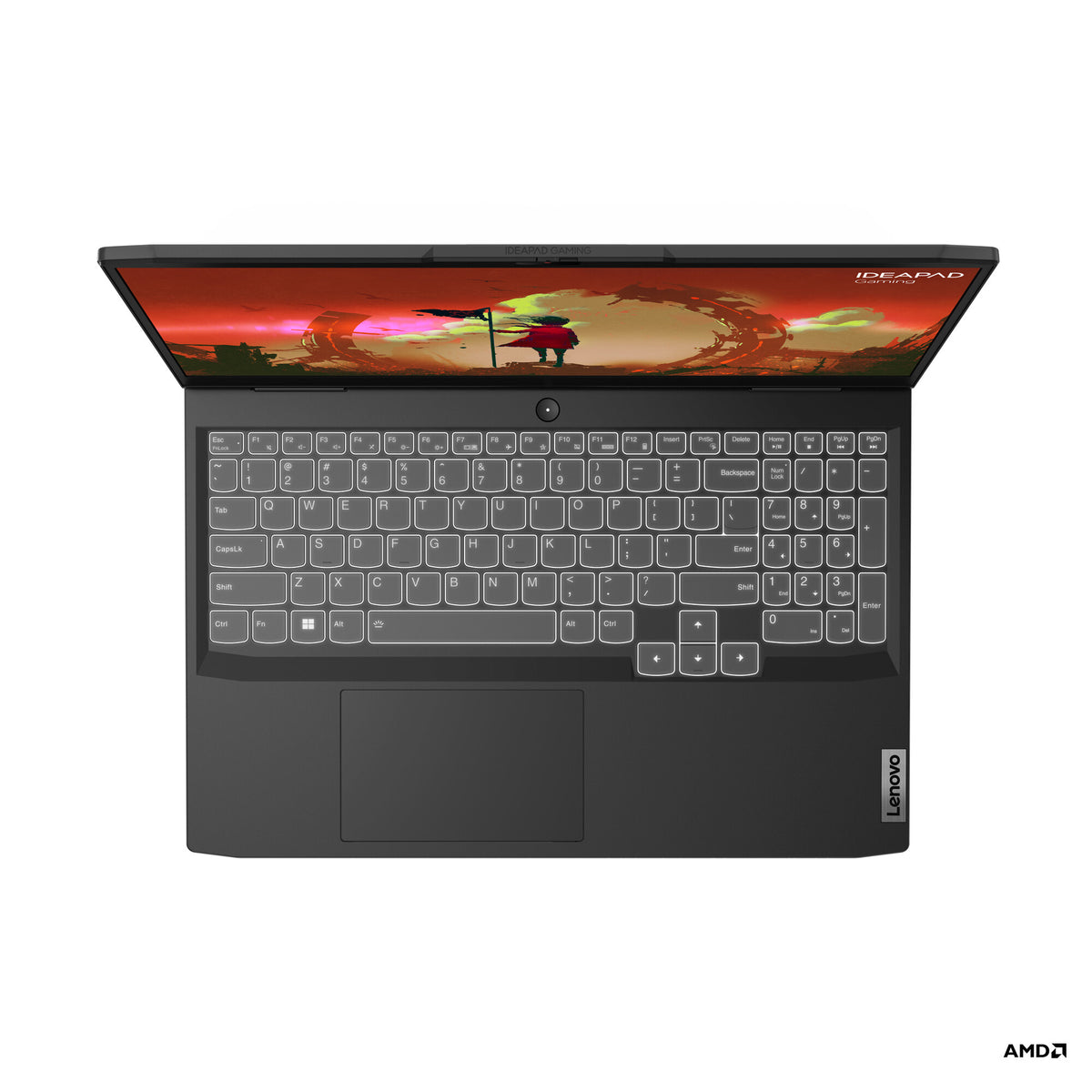 Lenovo IdeaPad Gaming 3 15ARH7 Laptop - 39.6 cm (15.6&quot;) - AMD Ryzen™ 5 6600H - 8 GB DDR5-SDRAM - 512 GB SSD - NVIDIA GeForce RTX 3050 Ti - Wi-Fi 6 - Windows 11 Home - Grey