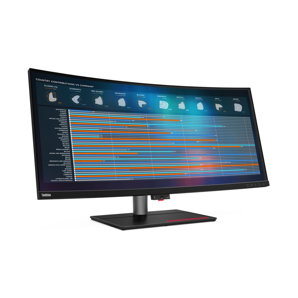 Lenovo ThinkVision P40w-20 100.8 cm (39.7") 5120 x 2160 pixels 5K Ultra HD LED Black Monitor